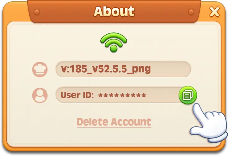 Your user ID will be copied automatically to the clipboard if you open this webpage from in the game.
